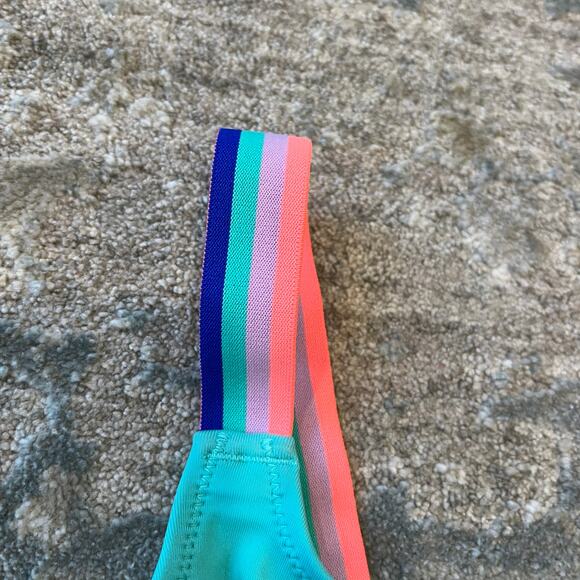 Crewcuts Girls Aqua Ruffle Bikini Swimsuit Set 8 - Picture 4 of 11